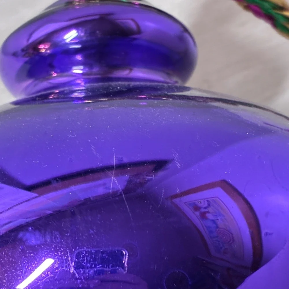 Department 56 Purple Mercury Glass Jumbo Finial Christmas Ornament 17.5